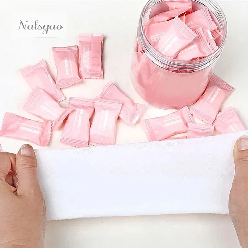 Home Textiles Face Towel - 50 adet Sıkıştırılmış Havlu Seyahat Tek