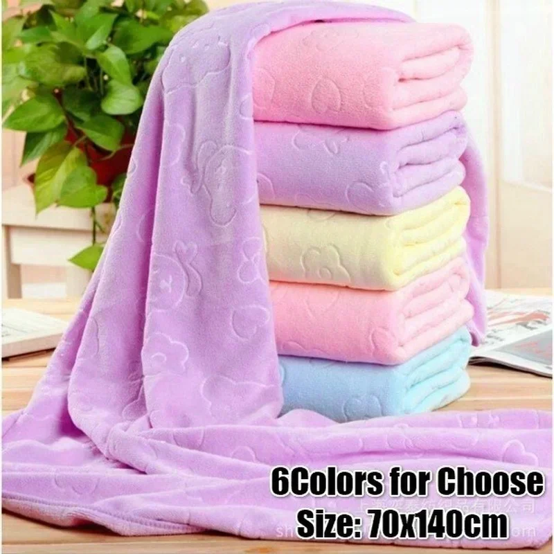 Home Textiles Face Towel - 2026 70*140cm Mikrofiber Kabartmalı Ayı Baskılı
