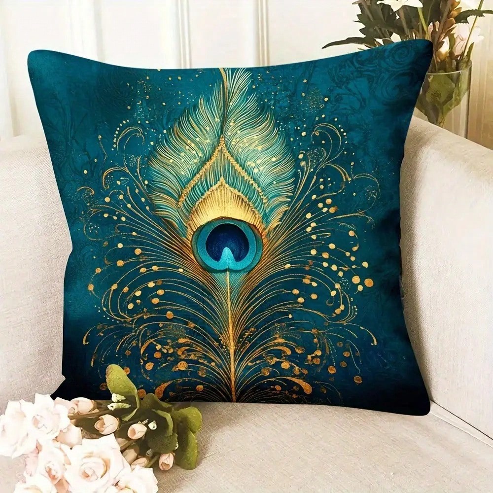 Pillow Insert 18X18 - 1 adet 18x18 inç Yeşil Turkuaz