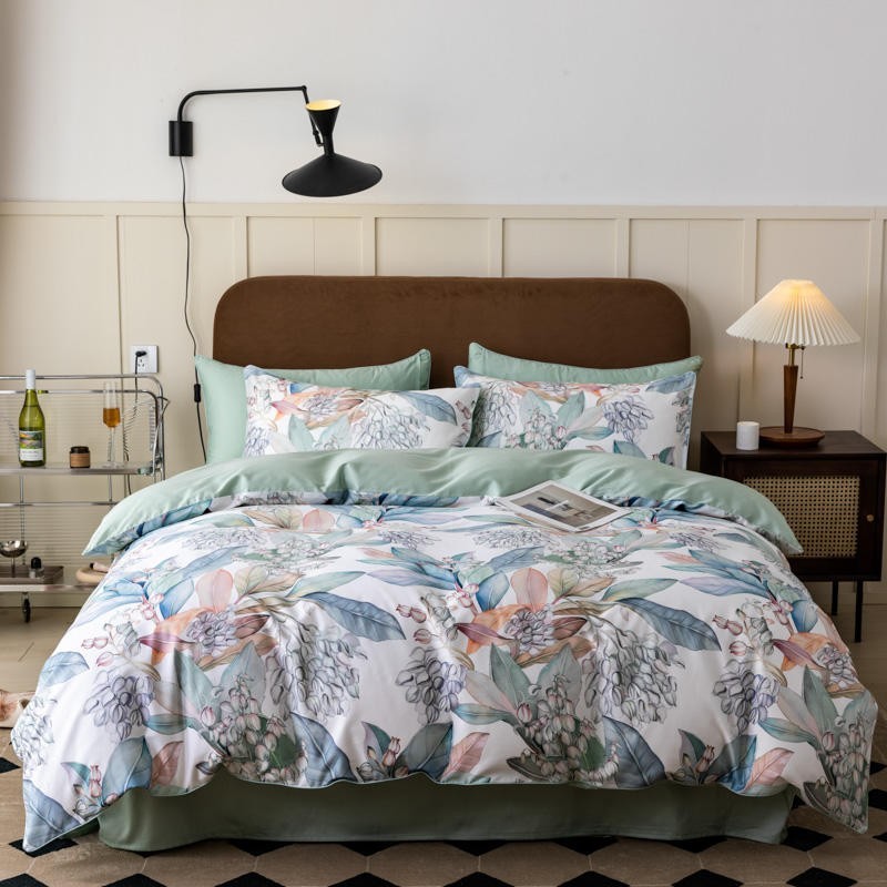 Home Textiles Premium - 100% mısır pamuk canlı tropikal yapraklar