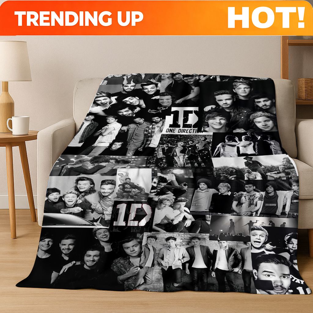 Home Textiles Direct - Özelleştirilebilir 3D 1D Rock-One-Direction Kombinasyonlu Flanel
