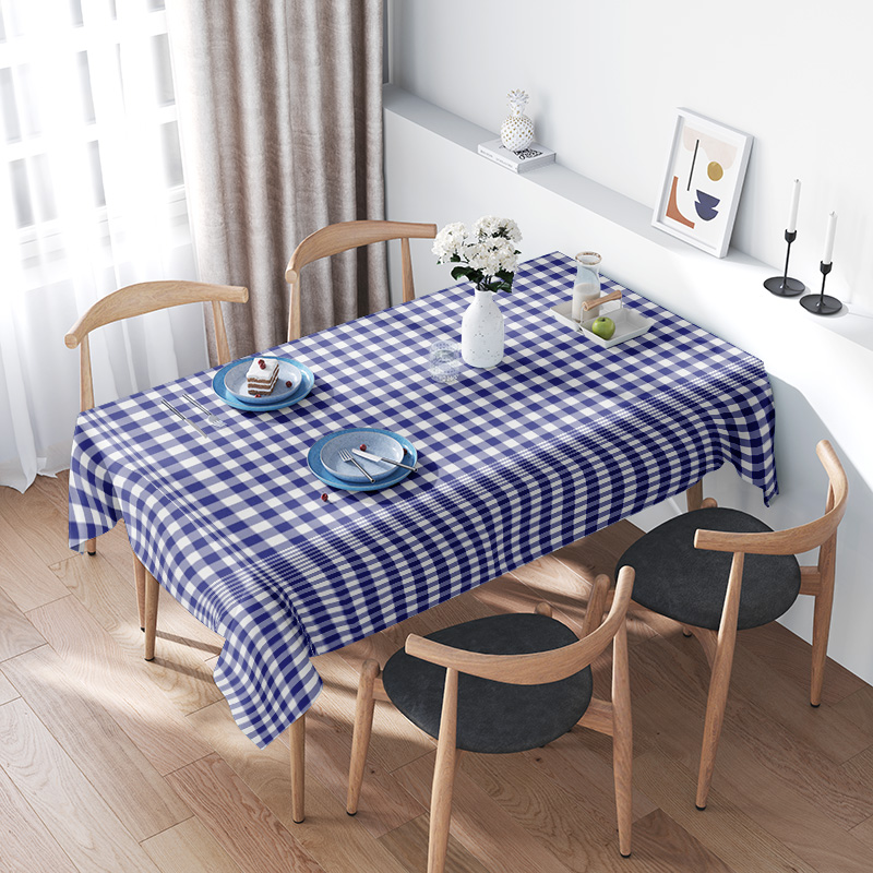 Home Textiles Premium - Klasik Damalı Masa Örtüsü - Yemek