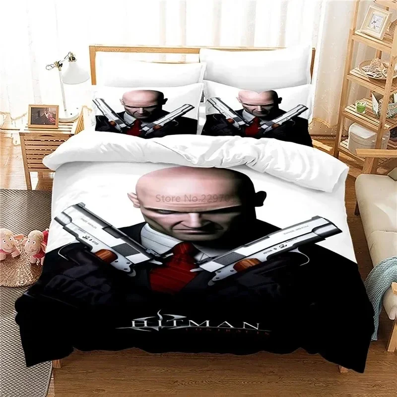 Home Textiles Sale - Hitman Killer 3D Yatak Takımı, Yastık
