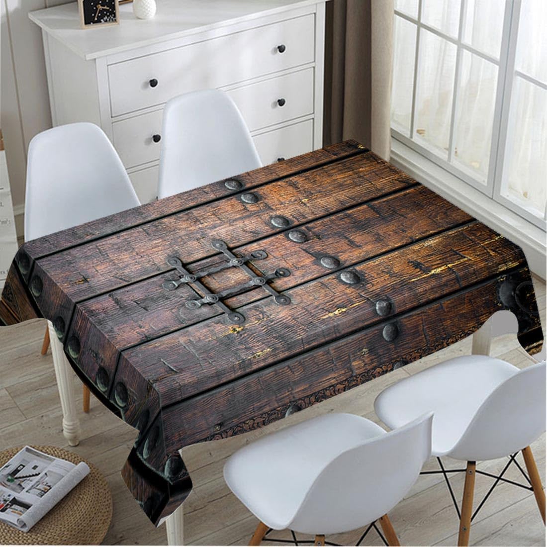 Ortaçağ Antik Ahşap Kapı Masa  - Home Textiles Premium incelemesi ve fiyatı
