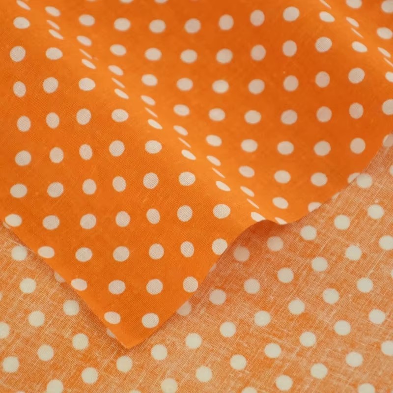50X150CM beyaz turuncu Polka D - Home Textiles & Decorations incelemesi ve fiyatı