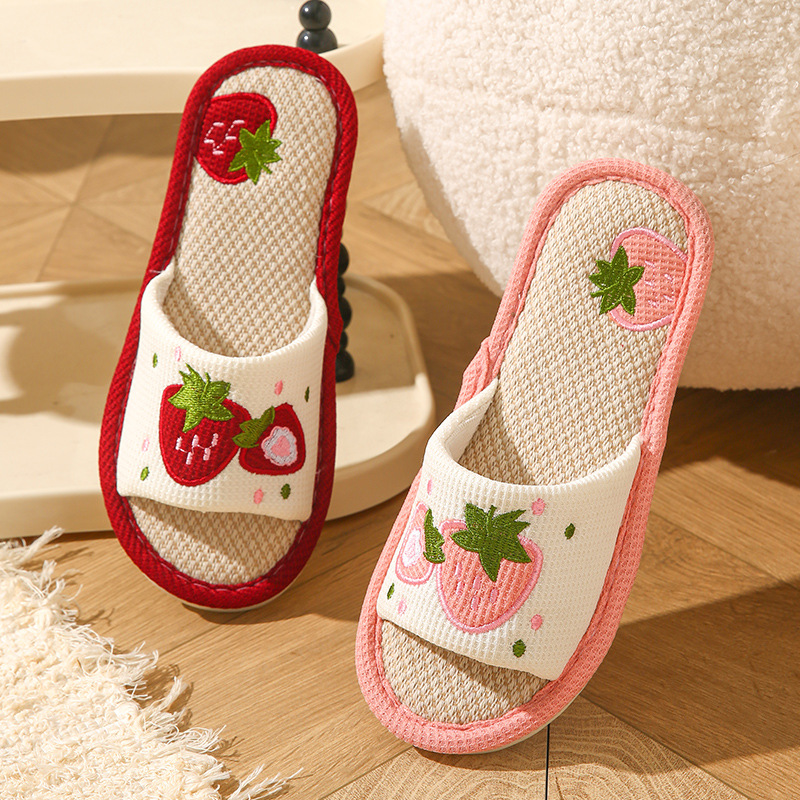 Çilek Desenli Keten Kadın Terl - Home Textile incelemesi ve fiyatı