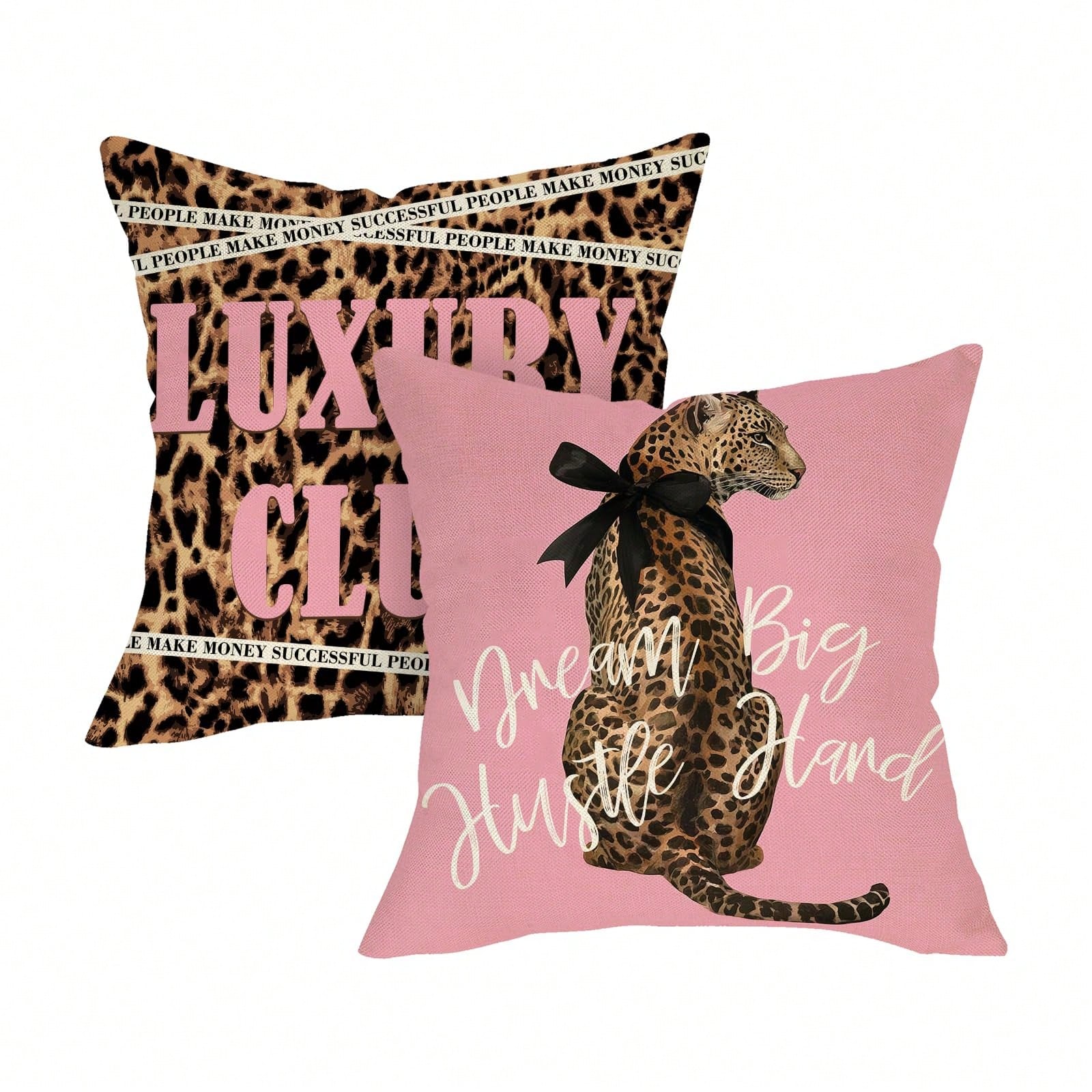 2 adet Leopar Desenli Pembe De - Pillow Insert 18X18 incelemesi ve fiyatı