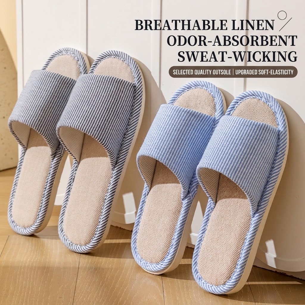 Nefes Alabilen Keten Terlik Ka - Home Textile incelemesi ve fiyatı