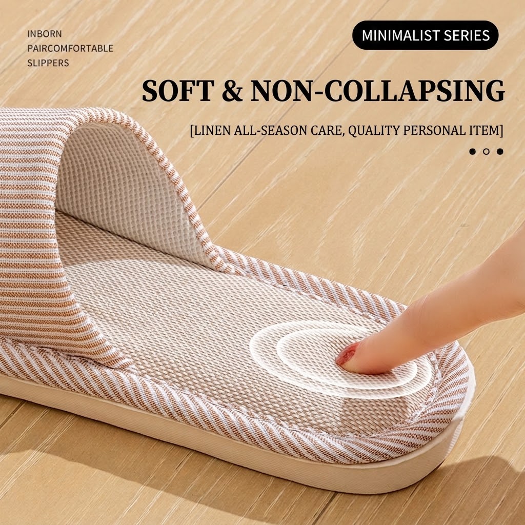 Nefes Alabilen Keten Terlik Ka - Home Textile incelemesi ve fiyatı